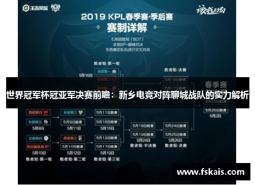 世界冠军杯冠亚军决赛前瞻：新乡电竞对阵聊城战队的实力解析