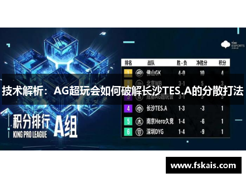 技术解析：AG超玩会如何破解长沙TES.A的分散打法